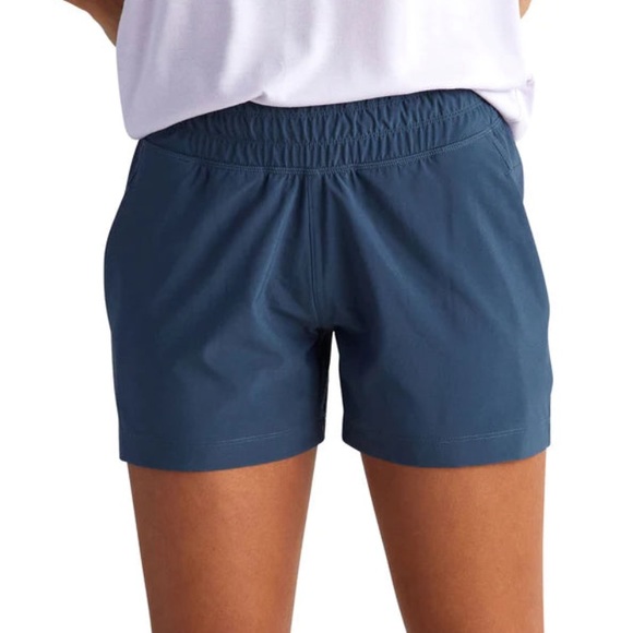 Free Fly Apparel Pants - Free Fly Womens XL Pull On Breeze Shorts Blue Dusk II